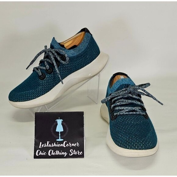 Allbirds Women's Teal Blue Wool Tree Dasher 1Runners Sneakers Size 9 021 - Picture 1 of 16